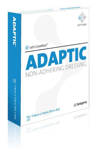 Sysaganix ADAPTIC Non-Adhering Dressing - 3&#034; x 3&#034; - 50 per box NEW - MPN 2102