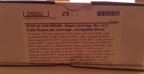 D9002 Staple Cartridges for HP MFP Box of 3