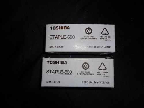 Genuine Toshiba STAPLE-600  Staple Cartridge 2, Boxes of 3Toshiba 2000STAPLES X6