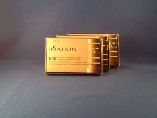 Imation 542 Dictating Cassette Tapes 3 Pack 