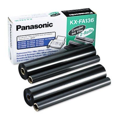 Panasonic KX-FA136 Fax Machine Film Roll Refills for , 2/Box (PANKXFA136)