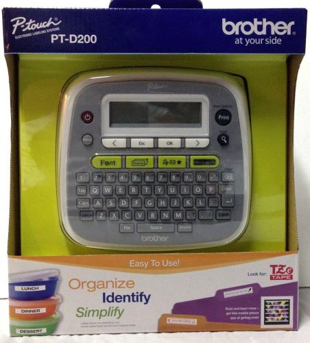 Brother P-touch PT-D200 Label Maker Laminate TZe Tape Included
