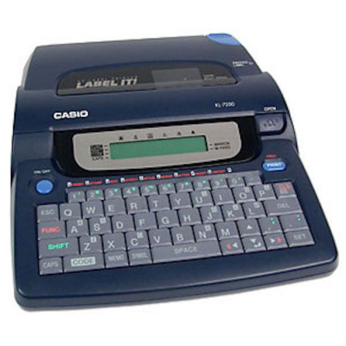 Casio label it! 3-line thermal label printer kl-7200 labeler for sale