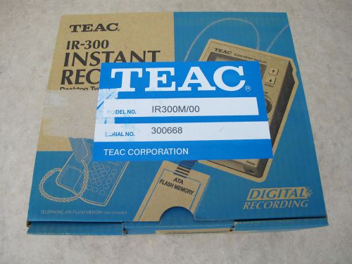 TEAC IR-300(00) Instant Recaller / Recorder - NEW