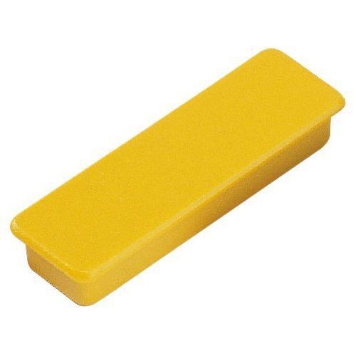 Dahle 00.04.95840 Holding Magnet 40 x 13 mm Pack of 10 Yellow