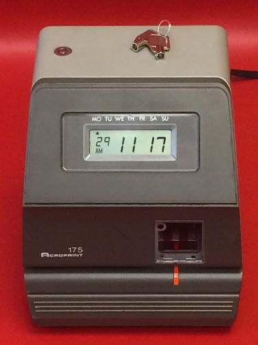 Acroprint 175 electronic time clock for sale