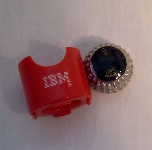 Typewriter Supplies - IBM Selectric Light Italic  Element Ball with IBM case