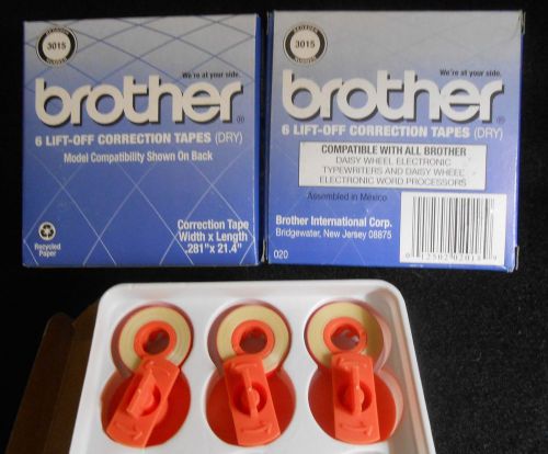 Brother lift-off correction tapes (dry) 3015 lot of 2 boxes plus 3 extra tapes for sale