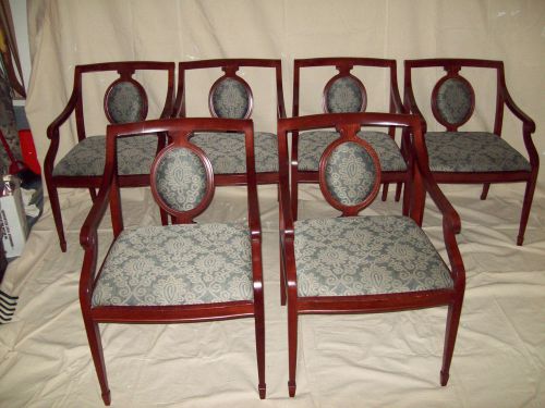 DAVID EDWARD OFFICE CHAIRS STYLE-85913-22 CHERRY CHELSEA CHAIR SIX CHAIRS TOTAL