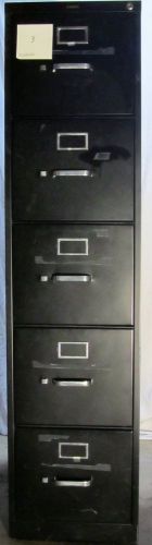 HON 5 Drawer File Cabinet / Letter Size / Missing Keys/ Very Good Condition