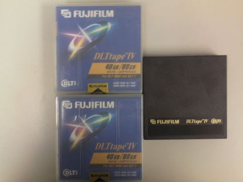 Lot of 3 - FUJIFILM- DLT Tape IV- 40GB/80GB Native/Compressed