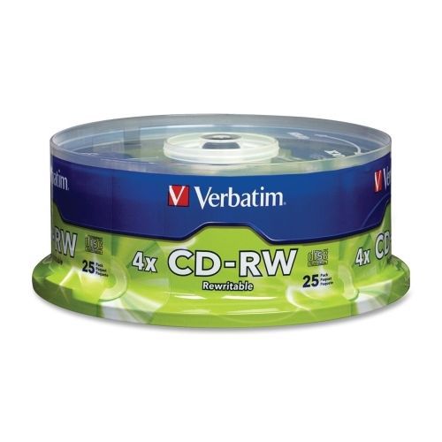 Verbatim 95169 cd rewritable media - cd-rw - 4x - 700 mb - 25 pack for sale