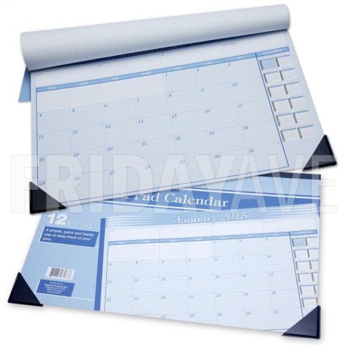 2015 Monthly Office Desk Pad Blotter Calendar 17&#039;&#039; x 11&#039;&#039; Organizer Planner