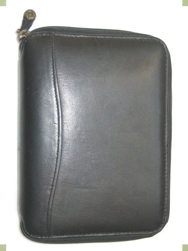 Pocket ~1.0&#034;~ genuine leather franklin covey planner zipper binder organizer pda for sale