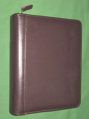 Classic ~1.5&#034;~ top-grain leather franklin covey planner organizer binder 5598 for sale