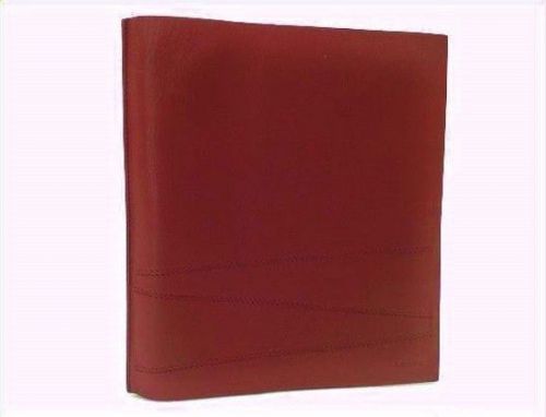 AUTHENTIC LOEWE Leather Notepad Notebook Cover with Pencil Dark Red
