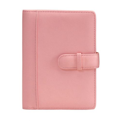 Royce leather 4 x 6 &#034;brag book&#034; photo holder - carnation pink for sale