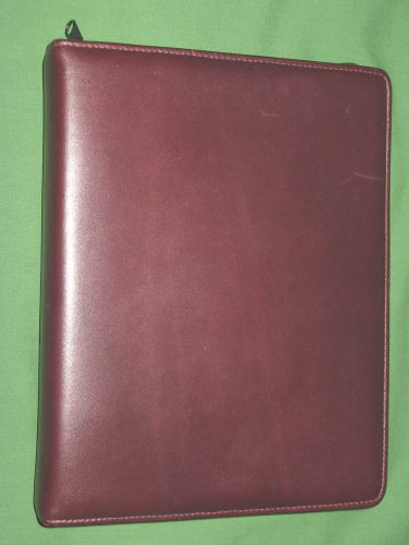 CLASSIC ~1.25&#034;~ 3 Ring ~ LEATHER Day Runner Planner BINDER Franklin Covey 9196