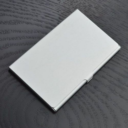 Stainless steel pocket business name credit id card holder box metal box case for sale
