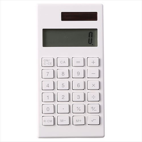MUJI Moma Calculator 10 digit White 51?x100.7?x9.1mm from Japan New
