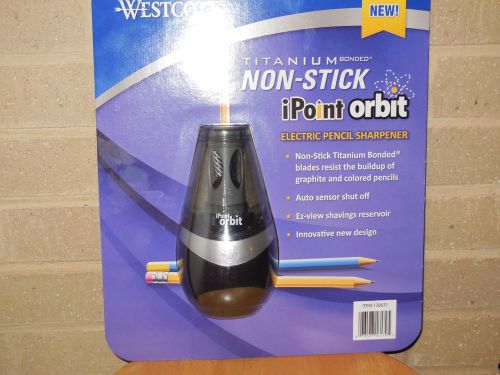 * NIB WESTCOTT iPoint Orbit Titanium Bonded Non-Stick Electric Pencil Sharpener