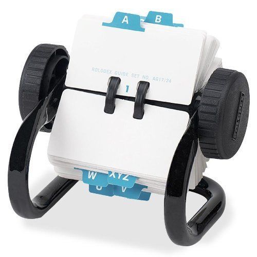 Rolodex 66700 Rolodex Open Rotary Card File, 250 1-3/4 x 3 1/4 Cards, 24 Guides,