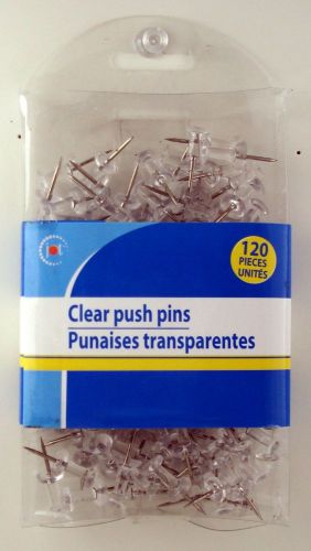 Clear Push Pins -120 Pieces