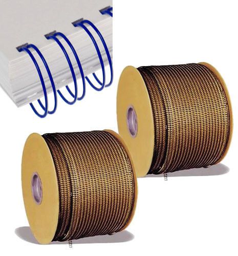 GBC WireBind 3:1 Double Loop Wire Spool 3/8&#034; Dia. Blue, 49,000 loops (991038BL)