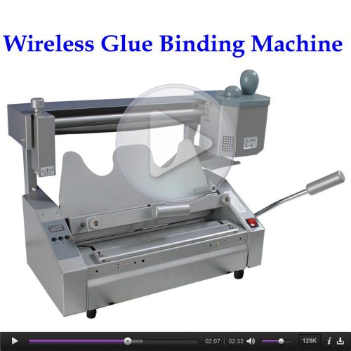 Durable glue binding wireless hot thermal book machine binder+1lb pellets for sale