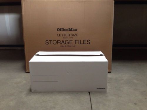 12 New officemax Storage File Boxes Medium Duty Letter Size 24&#034; L 12&#034; W X 10.5&#034;
