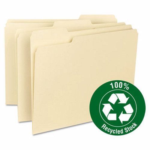 Smead Two-Ply File Folders, 1/3 Cut Top Tab, Letter, Manila, 100/Box (SMD10347)