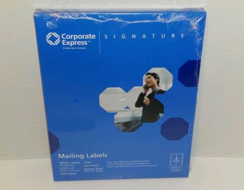 Corporate Express Mailing Labels Whiter Labels Laser (93 Brightness) 1&#034;X 2 5/8&#034;