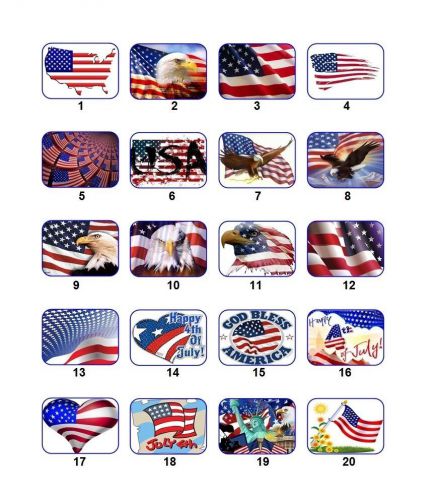 30 Personalized Return Address US Flag Labels Buy 3 get 1 free (usf1)