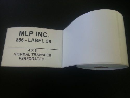 100 rolls of 4x6 direct thermal labels, 250 labels/roll 1&#034; core zebra2844, eltro for sale