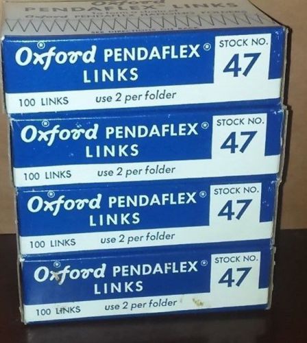 4 Boxes of New Old Stock Oxford Pendaflex Links #47