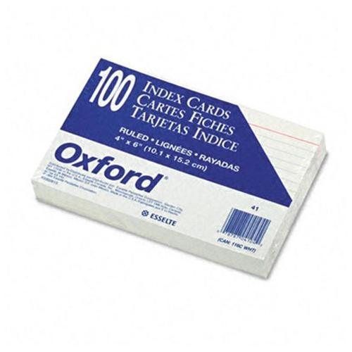 Oxford Ruled Index Cards 41