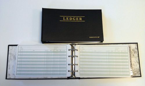 Ledger book 2 complete sets +100 extra sheets, 300 total sheets + 2 a-z dividers for sale