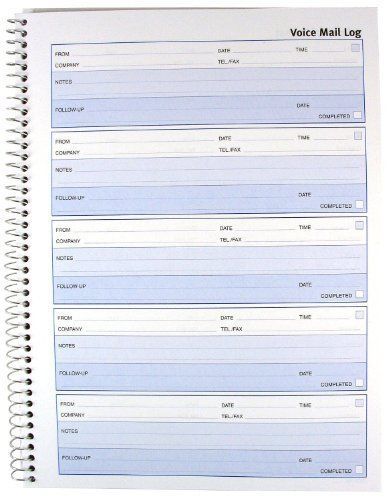 Rediform Follow-up Voice Mail Log Book - 500 Sheet[s] - Wire Bound - 1 (51114)