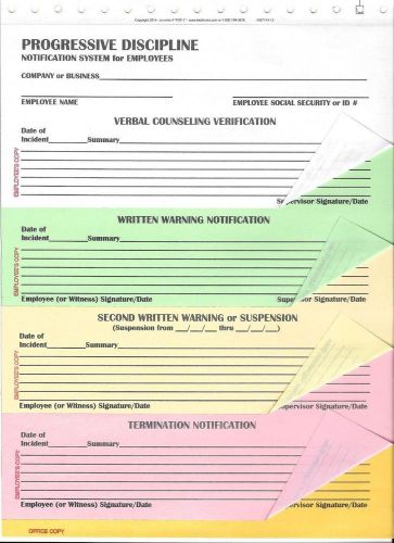 Employee Discipline/Warning Form - From BWB Business Forms
