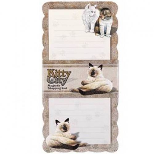 Sale! new! 5- 60 sheet magnetic note pads shopping lists w/ cats and paw prints! for sale