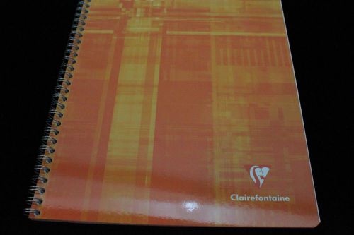 Clairefontaine Wirebound Notebook  8&#034; X 11&#034; Graph Orange