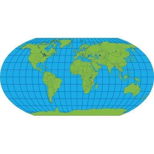 Creative shapes notepad unlabeled world practice map for sale