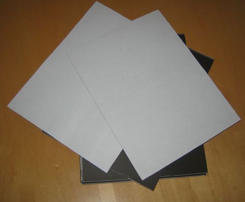 FIVE5 sheets of Thick Magnet Sheets, 8.5 x 11 inches  SELF ADHESIVE,