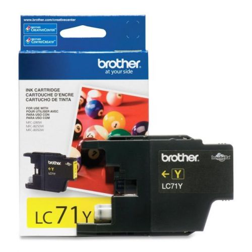 BROTHER INT L (SUPPLIES) LC71Y  YELLOW INK CARTRIDGE FOR