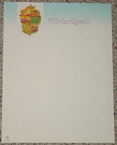 LETTERHEAD COMPUTER STATIONARY HE IS RISEN 20 SHEETS PAPER OPEN PACK UNUSED