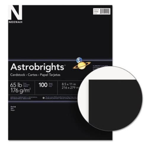 Neenah Paper 22024 Astrobrights Colored Card Stock, 65 Lbs., 8-1/2 X 11, Eclipse