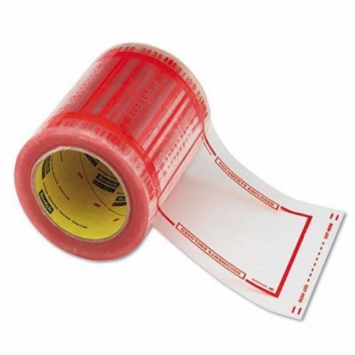 Scotch pouch tape, 5&#034; x 6&#034;, clear w/orange border, 500/roll (mmm82405) for sale