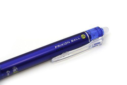 Pilot FriXion Ball Knock Retractable Gel Ink Pen - 0.5 mm - Blue