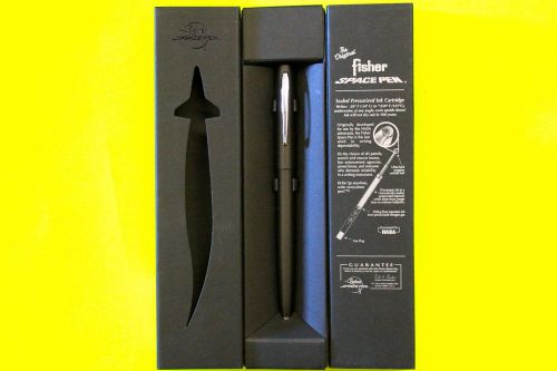 NEW FISHER SPACE PENS #M4BCT &#034;BLACK CAP-O-MATIC&#034; WITH CLIP / NEW IN GIFT BOX
