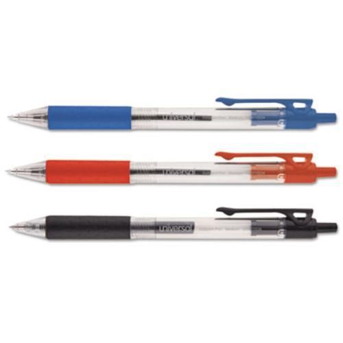 Universal office products 15534 economy retractable ballpoint pen, assorted ink, for sale